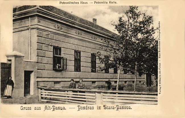 Поздрав из Старе Пазове, Петровићева кућа, 1904.
