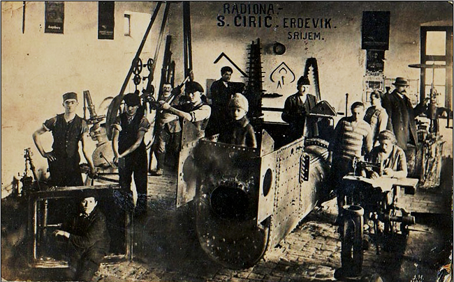 Радионица, С. Ћирић, Ердевик, Сријем, прва половина 20.века, извор: Ђорђе Бошковић, Рума