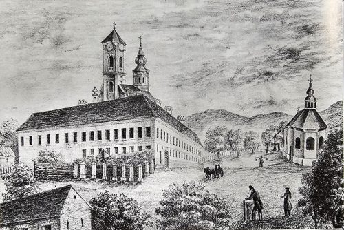 Манастир Фенек, Михаел Трох, гравира око 1840