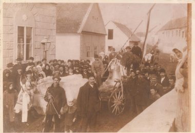 Превоз црквених звона, Беочин, 1920, извор: Предраг Пузић